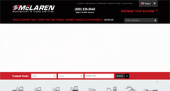 Desktop Screenshot of mclarenindustries.com