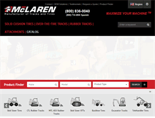 Tablet Screenshot of mclarenindustries.com